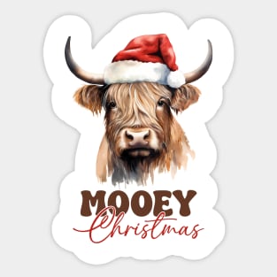 Mooey Christmas Sticker